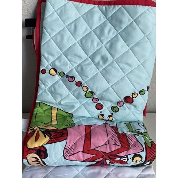 2 Piece Dr Seuss The Grinch Quilt Set TWIN Size Reversible Bedding Christmas NEW - Picture 8 of 14